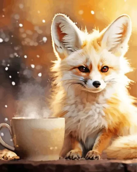 Blond Fox Diamond Painting