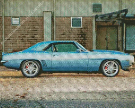 Blue 69 Camaro Ss Diamond Painting