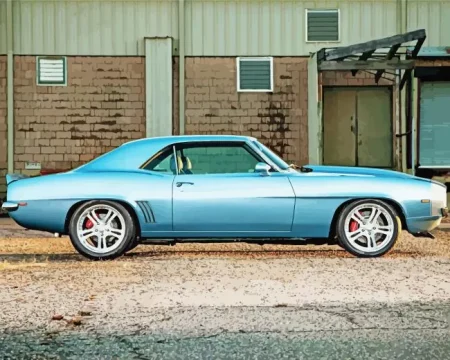 Blue 69 Camaro Ss Diamond Painting
