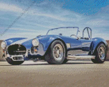 Blue Ac Cobra Diamond Painting
