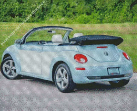 Blue Beetle Convertible Diamond Painting