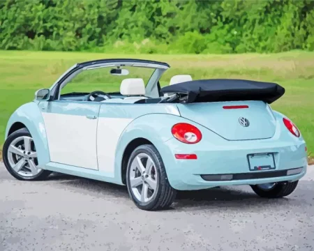 Blue Beetle Convertible Diamond Painting