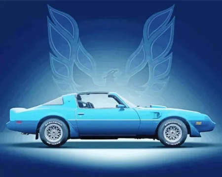 Blue Firebird Diamond Painting