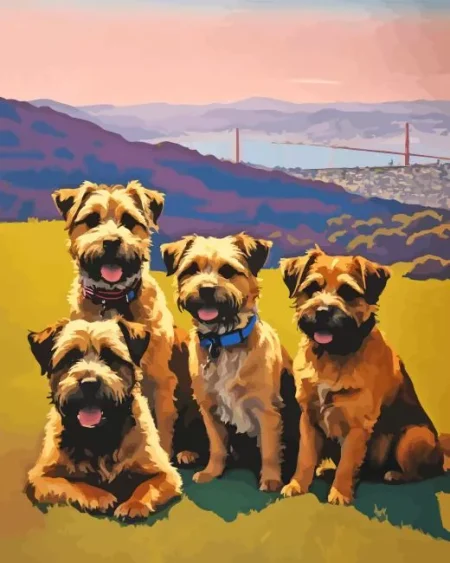 Brown Schnauzers Diamond Painting