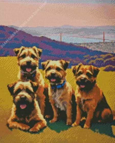 Brown Schnauzers Diamond Painting