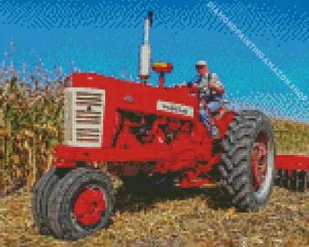 Cool Farmall Tractor Diamond Painting