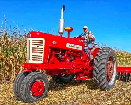 Cool Farmall Tractor Diamond Painting