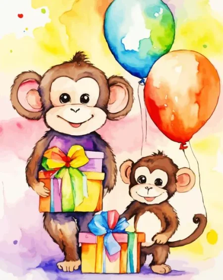 Cool Fun Monkeys Diamond Painting