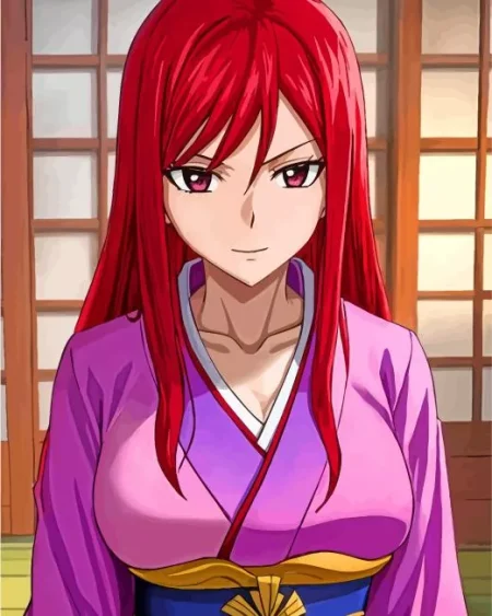 Erza Kimono Art Diamond Painting
