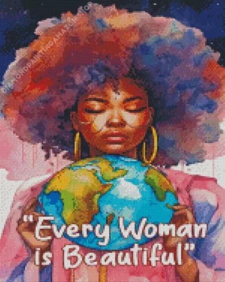 Woman Is Beautiful Diamond Painting