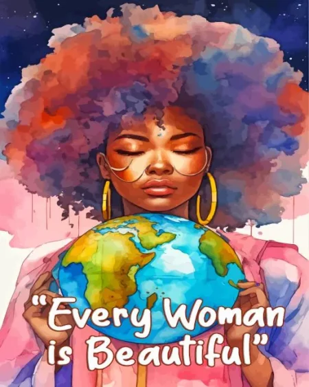 Woman Is Beautiful Diamond Painting