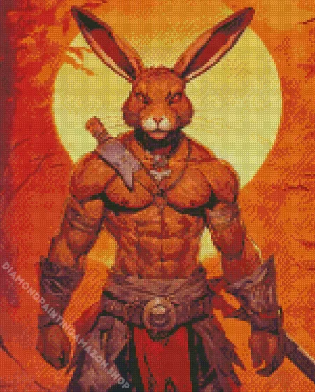 Evil Bunny Art Diamond Painting