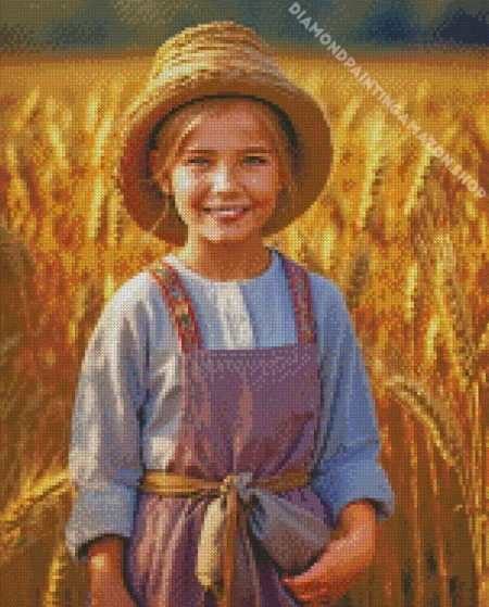 Farmer Girl Diamond Painting