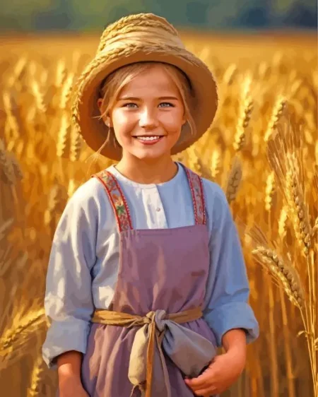 Farmer Girl Diamond Painting