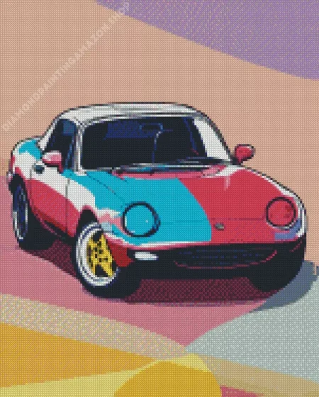 Funky Car Art Diamond Painting