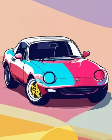 Funky Car Art Diamond Painting