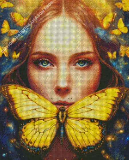 Face Art Butterfly Diamond Painting
