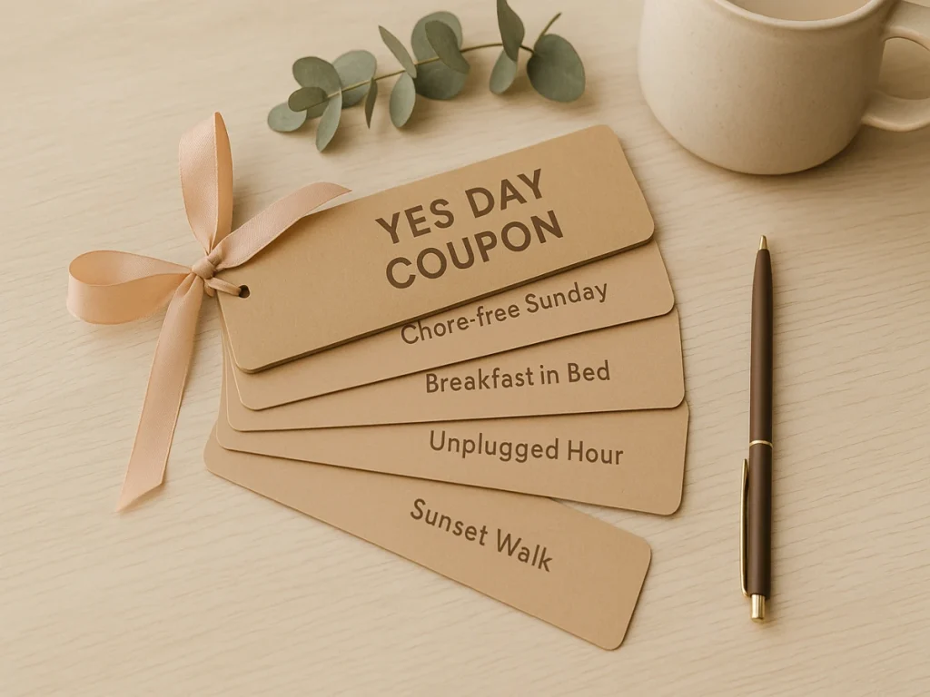 A Yes Day Coupon Book for Grown Ups