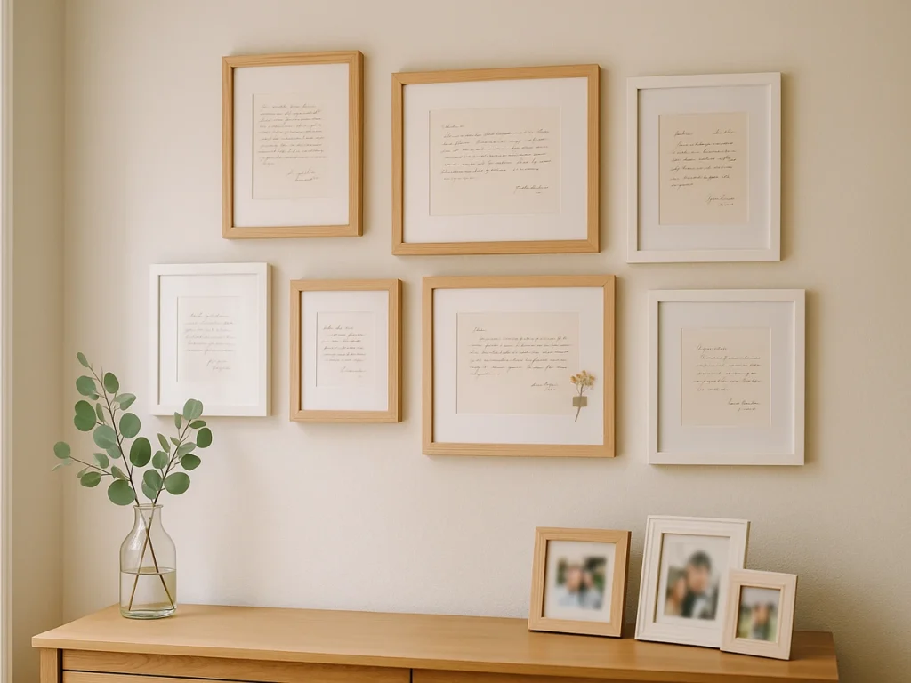 Framed Family Letters 